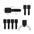 Self Adhesive Reusable Cable Ties Velcro Fastening Wire Organizer Adjustable Cord Holder for Desk Power Cord Management