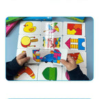 Baby Puzzle Toys for Children Animals Fruit Truck Graph Card Matching Games Montessori Toys for Kids 1 2 3 Years Old Boys Girls