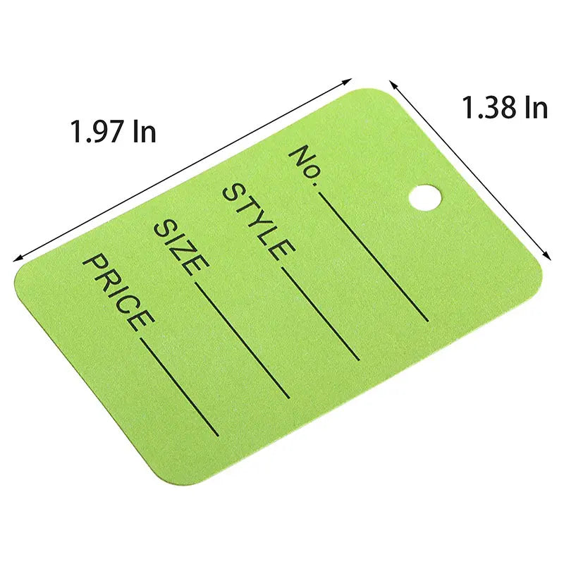100pcs/lot 3.5x5cm Color Price Tags Kraft Paper Lables for DIY Jewelry  Retail Price Tags Handmade Clothes Size Tags Hang Lables