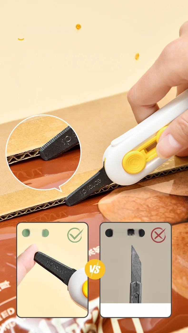 Magnetic Suction Utility Knife, Mini Portable Box Opener, Letter Opener, Paper Cutter, Home Office Supplies