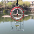 Compass Navigation Map Reading Scouts Camping Hiking Scale Ruler Outdoor Orienteering Tools