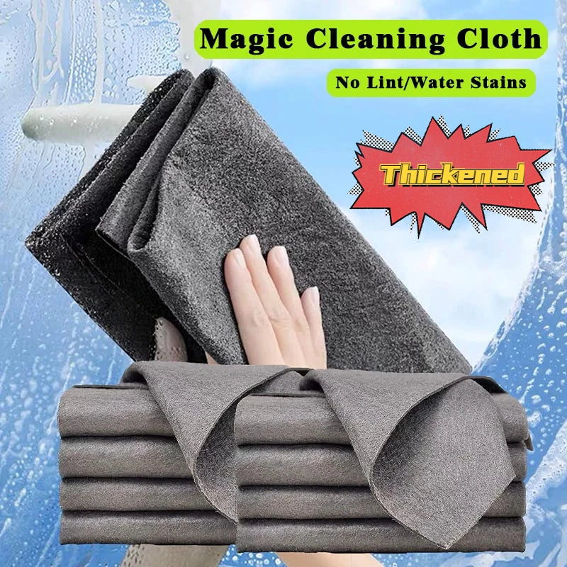 1/5PCS Magic Glass Cleaning Cloth,Streak Free Microfiber Towel for Window,Lint Free Reusable Rag for Home Kitchen Cleaning Cloth