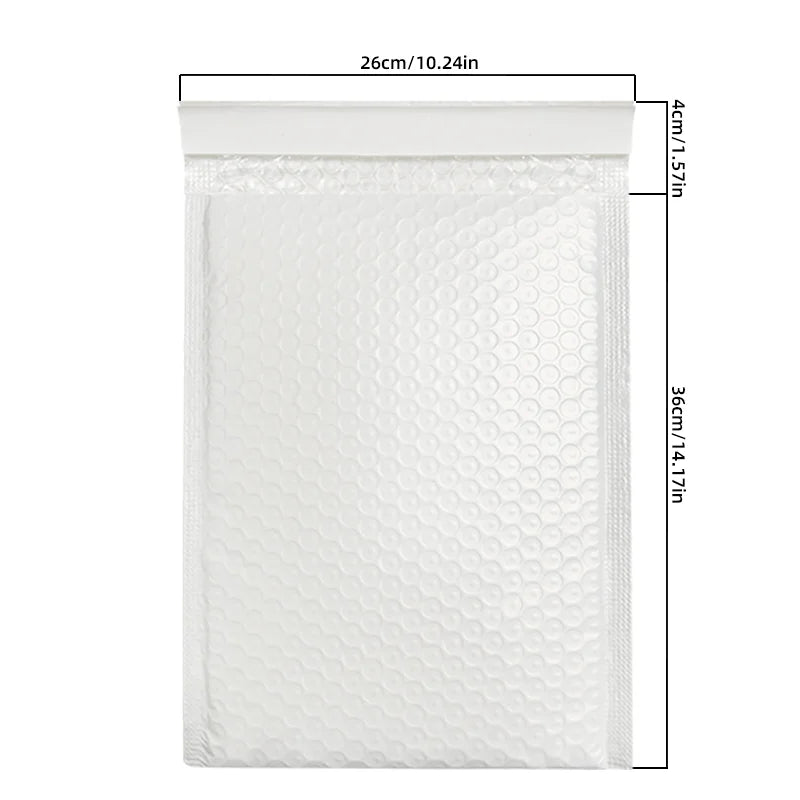 20pcs 26x36cm Jumbo White Self-Seal Bubble Mailers Bulk Parcel Padded Envelopes for Apparel Bedding Oversized Items Parcels
