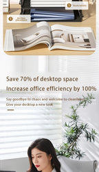 Metal desktop file rack, bookcase, office file storage box, multi-layer iron file frame, data storage, folder shelving
