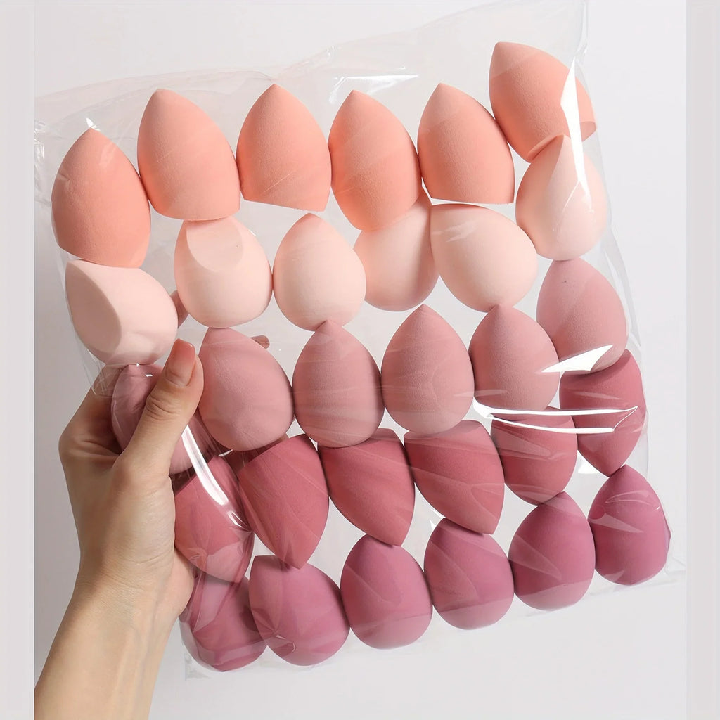 4/7/18 Piece Makeup Sponge Set Suitable for Liquid BB Cream Powder Application Makeup Egg Dry Wet Dual-Use Powder Puff Girl