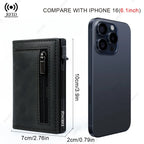 Multi-card Slot Men Wallet Business Card Holder Fashion Folding Large-capacity Coin Purse PU Leather Black Short Purse Card Case