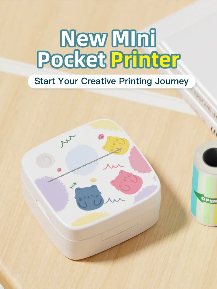 Dolewa D2 Label Maker Printer Portable Printer Thermal Paper Printer Label Sticker Paper Printer for Photo Printing