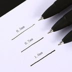 Baoke 0.5/0.7/1.0mm Large Capacity Signature Set Antibacterial Pen Black Carbon Office Neutral Roller Ball Pen Business Refill