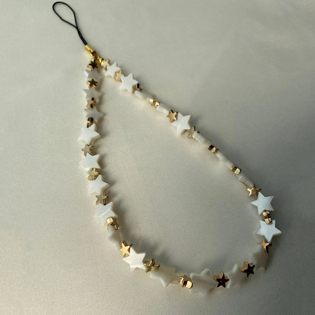 Simple Love Shell Beaded Keychain Mobile Phone Chain Pendant Fashion Mobile XYu Phone Case Accessories Female Jewelry Gifts