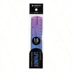 20cm/15cm Flexible Soft Ruler Gradient Rainbow Color Style Dual Unit Measurement in Cm and Inch  for Office Students School Use