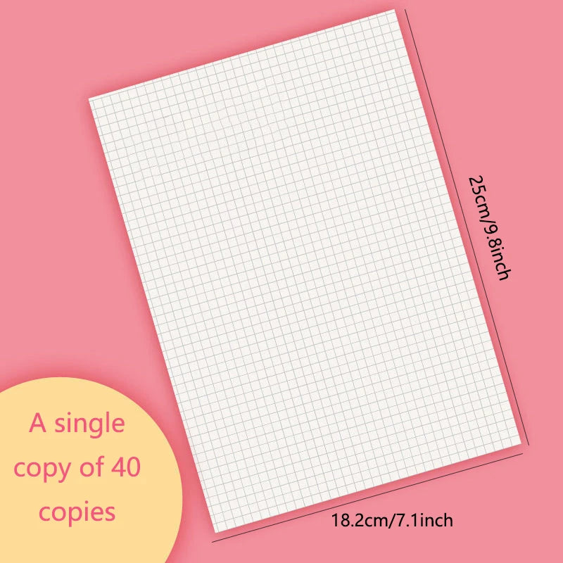 Graph Dot Grid Squared Drafting Paper Notepad 40 Sheets Computation Pads Engineering Math Student School Office Writing Drawing