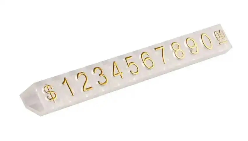 10pcs 9x6mm Adjustable Dollars Number Stand Watch Labels Cube Price Tags