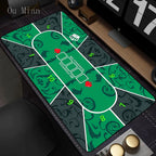 Texas Poker Mat Thick Rubber Tablecloth Nonslip Game Layout Mat Tabletop Holdem Mats For Home Entertainment Board Game Rooms