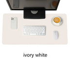 Portable Mouse pad large Gaming Waterproof Non-slip PU Leather Suede Desk Mat Computer Keyboard desk pad Mats white mousepad