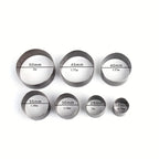 7pcs Leather Cutting Die Set Leather Craft Tools Sharp Leather Circle Stencil Cutter Mold Round Hollow Hole Punch Set