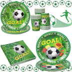 Soccer Party Disposable Tableware Paper Plates Cups Napkins Tablecloth Kids Boys Football Birthday Party Decoration Supplies
