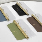 A5 A6 A7 A8 Ring Binder Buckle Metal Binder 6 Holes Clip File Folder Shell Notebook Side Insertion Loose Leaf Book Board Planner