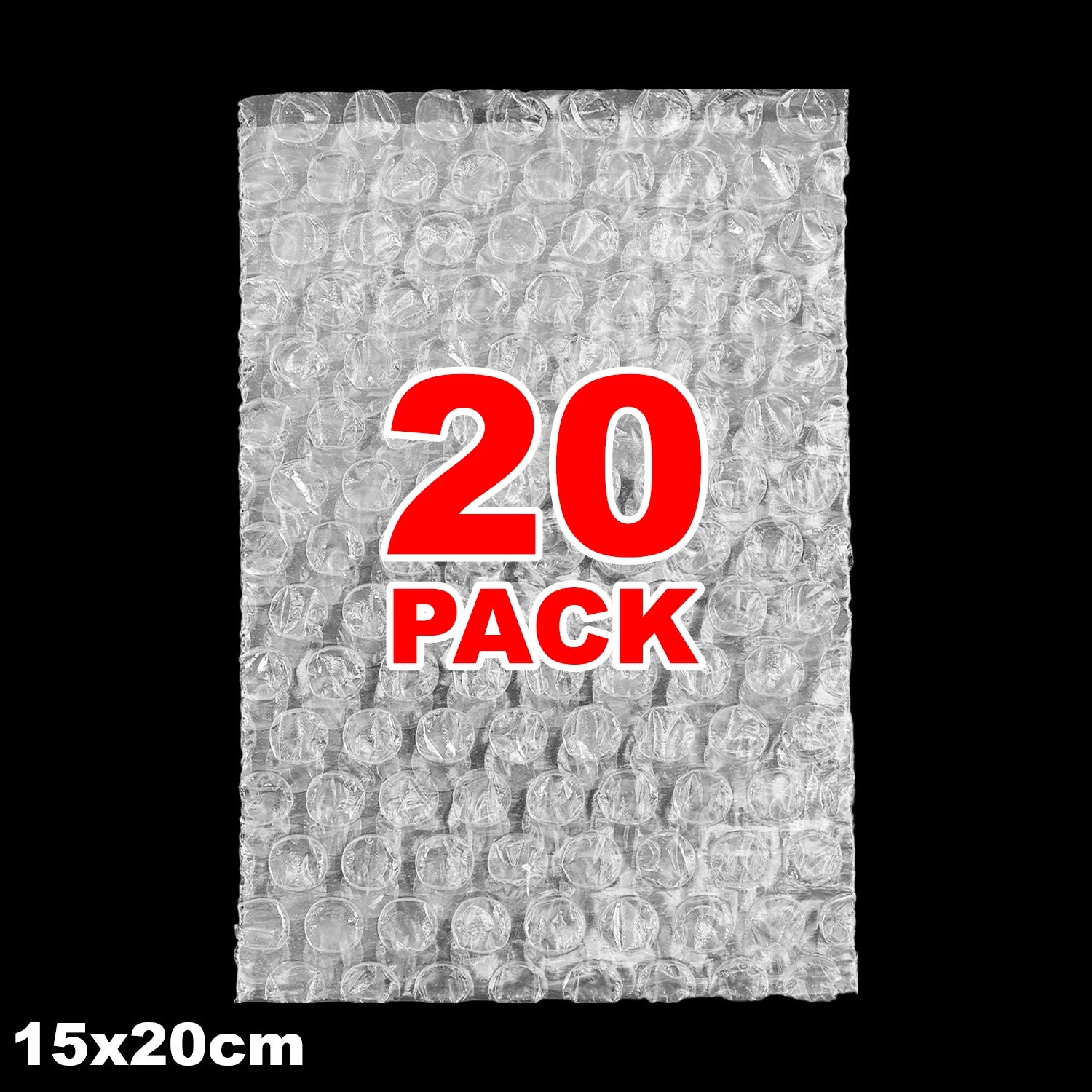 20/60/100PCS Bubble Cushion Wrap Bags Bulk Transparent Double Wall Bubble Wrap Pouches Shockproof Clear Shipping Packing Bags