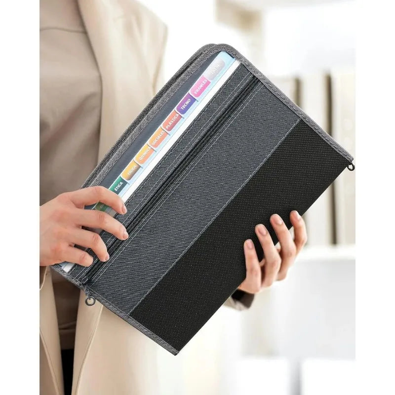 Expanding File Organizer 13 Pocket Accordion A4 Document Ziper Folder Bag Hot Style