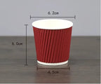 100pcs/pack 4oz 100ml Disposable Paper Cup Espresso Cup  Coffee Cup High Quality Double layer Paper Cup