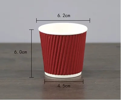100pcs/pack 4oz 100ml Disposable Paper Cup Espresso Cup  Coffee Cup High Quality Double layer Paper Cup