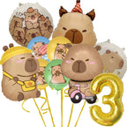 Capybara Party Theme Decoration Capybara Birthday Napkins Tablecloth Cup Plate Baby Shower Capybara Birthday Girl Party Favor