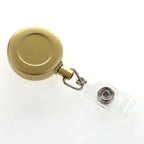 1 Pcs Aluminum Alloy Card Cover Case Bank Business Work Card Holder with ABS Retractable Badge Reel Credit ID Card Badge Bag