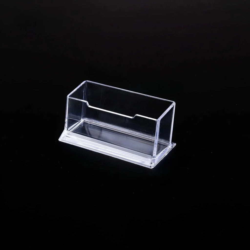 Transparent Plastic Business Card Holder Acrylic Business Card Display Stand Can Be Placed 30-40 Business Cards Office Supplies
