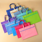 A4 File Bag Portable Zipper Oxford Cloth Waterproof 8k Sketch Drawing Art Storage Bag Canvas Bag School Office Filing Products