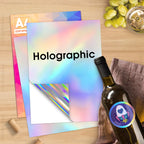100% Transparent A4 Paper Sheets Adhesive Printable Label Sticker Paper Glossy for Inkjet Printer Clear Vinyl Label Copy Paper