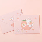 Bear Rabbit Blessing Thank Envelope Ins Cartoon Decoration Letter Paper 9 Styles Beautiful Cartoon Greeting Card New Year Gift