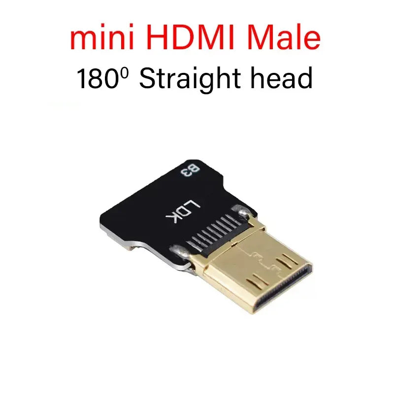 Ribbon FPV HDMI-Compatible Connector Flexible Flat Cable Raspberry Pi 4 Micro HDMI to HDMI/Mini HDMI Female 90 Degree FFC 20pin