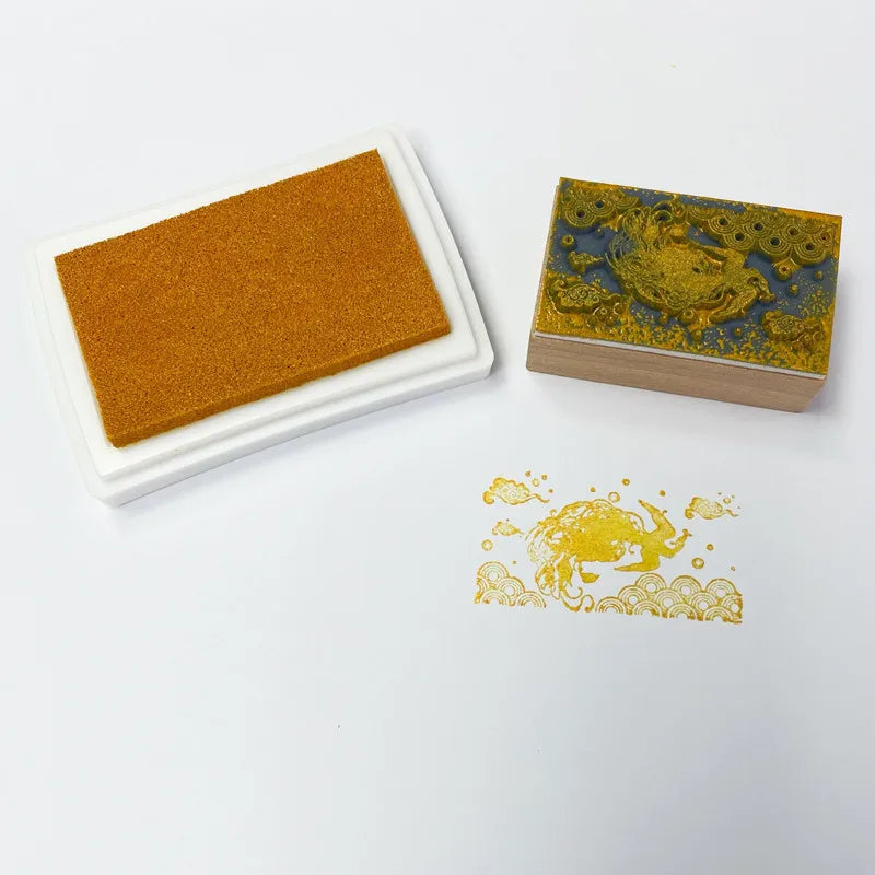 Ink Pad Ink Stamp Pad for DIY Craft Rubber Self Inking Roller Stamps Stationery Album for Scrapbooking Paper Decoration