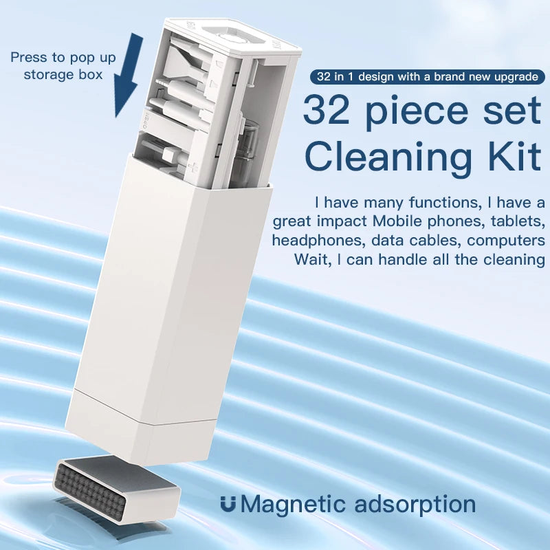 32/1 Digital Cleaning Kit Phone Camera Laptop Keyboard Cleaning Brush Key Screen Cleaner Dust Collector Christmas Gift