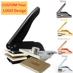 Customized Embosser Stamp Private Logo Customization Library Book Invitation Wedding Embossing Stamp Company Paper Leather Seals