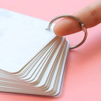 Durable Metal Binder Ring Silver/Rose Gold Office Supplies Loose-leaf Ring Clip 20/30/40/50mm Binding Clip Book