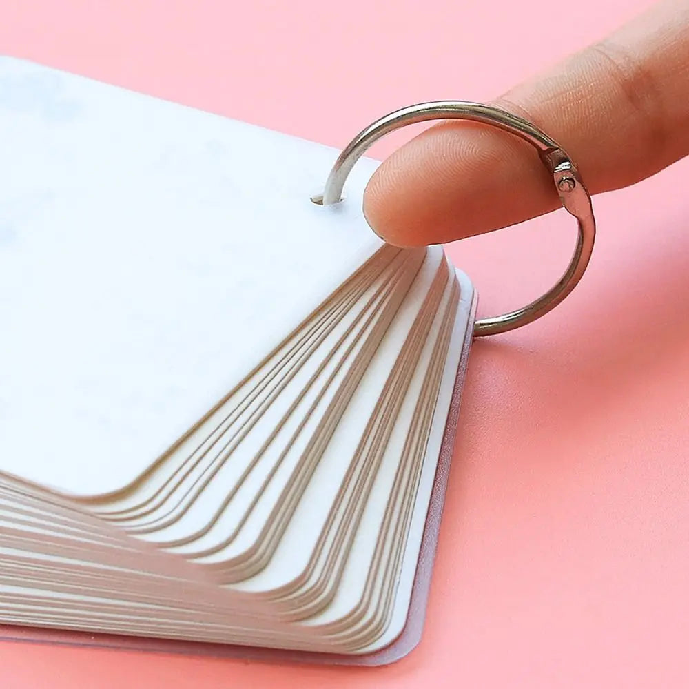 Durable Metal Binder Ring Silver/Rose Gold Office Supplies Loose-leaf Ring Clip 20/30/40/50mm Binding Clip Book
