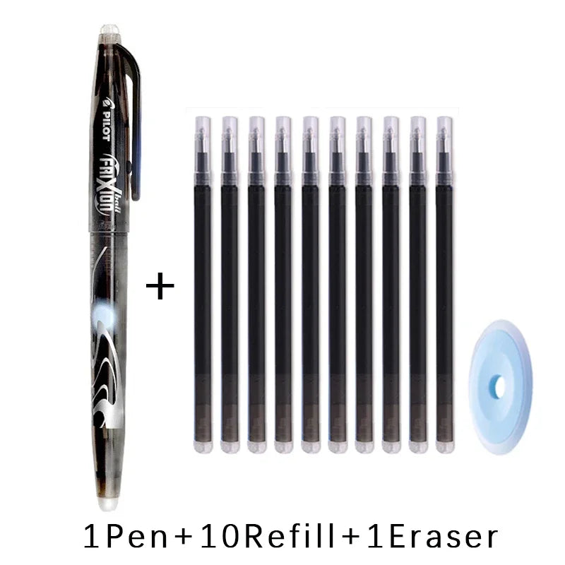 Pilot Erasable Gel Pen Magic Blue Black Red Ink 0.5mm Erasable Refill Rods Japanese Stationery Office School Writing Supplies