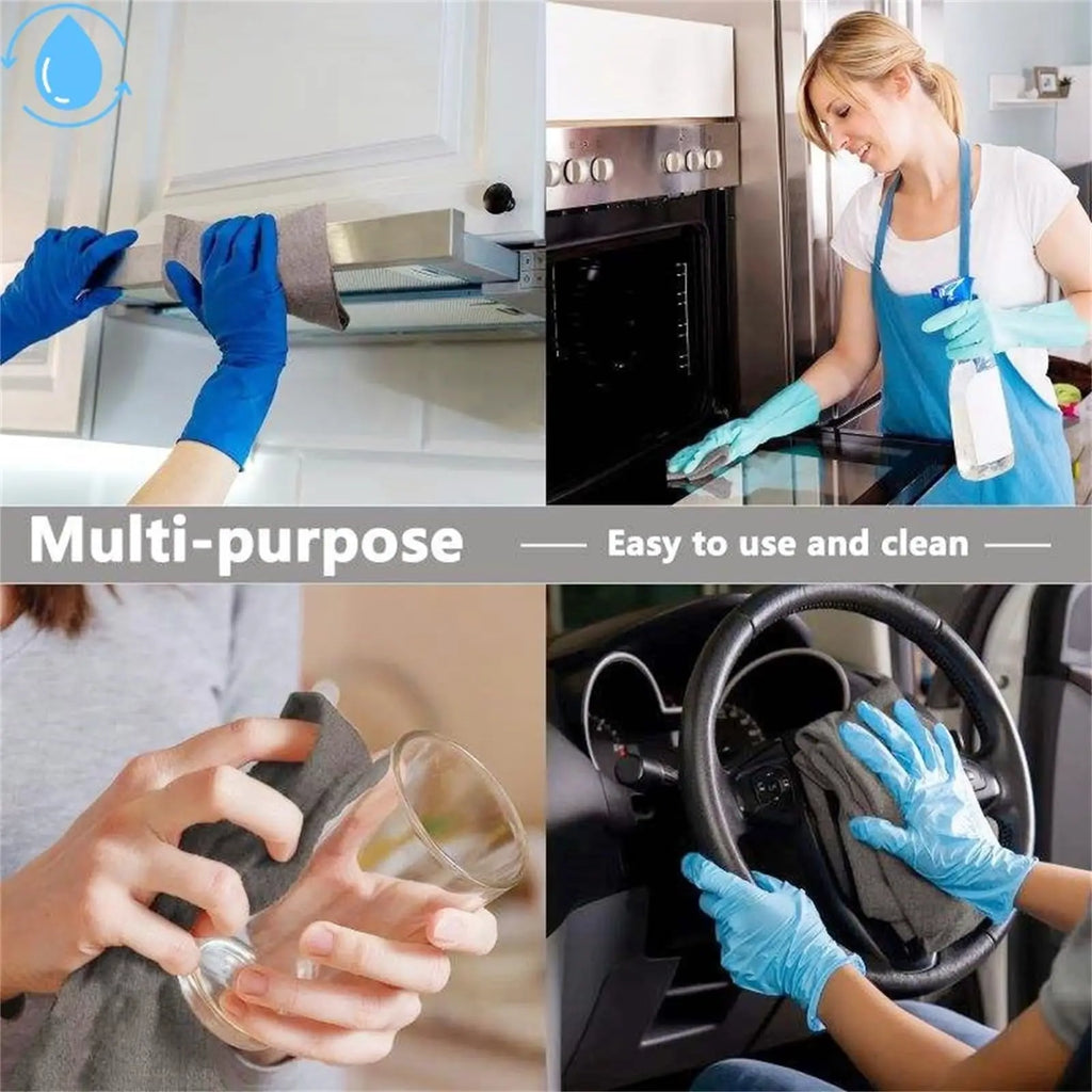 Thick Magic Cleaning Cloth,Stripe-Free Miracle Cleaning Cloth,Reusable Microfiber Cleaning Cloth,Mirror Glasses No-Scratch Cloth