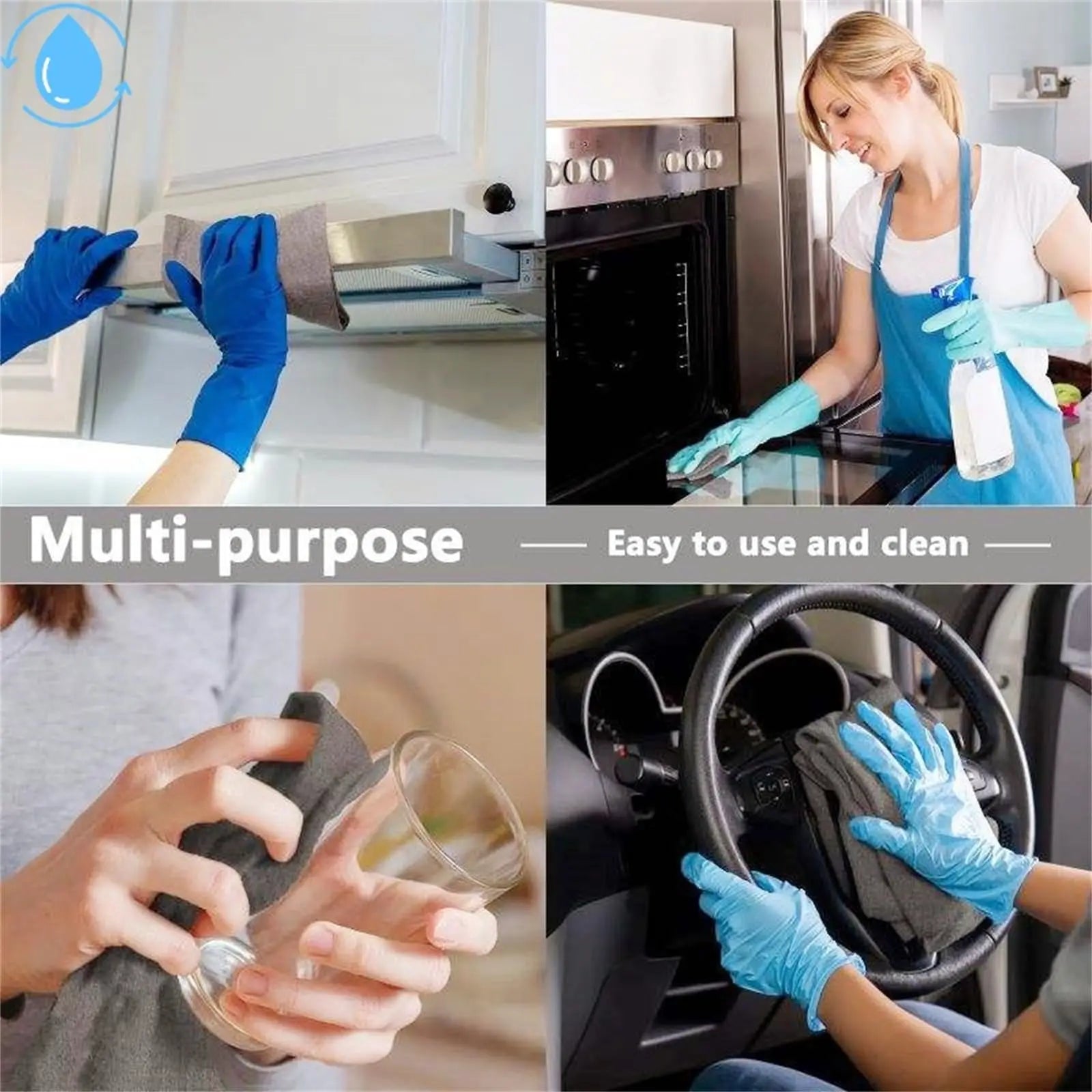 Thick Magic Cleaning Cloth,Stripe-Free Miracle Cleaning Cloth,Reusable Microfiber Cleaning Cloth,Mirror Glasses No-Scratch Cloth