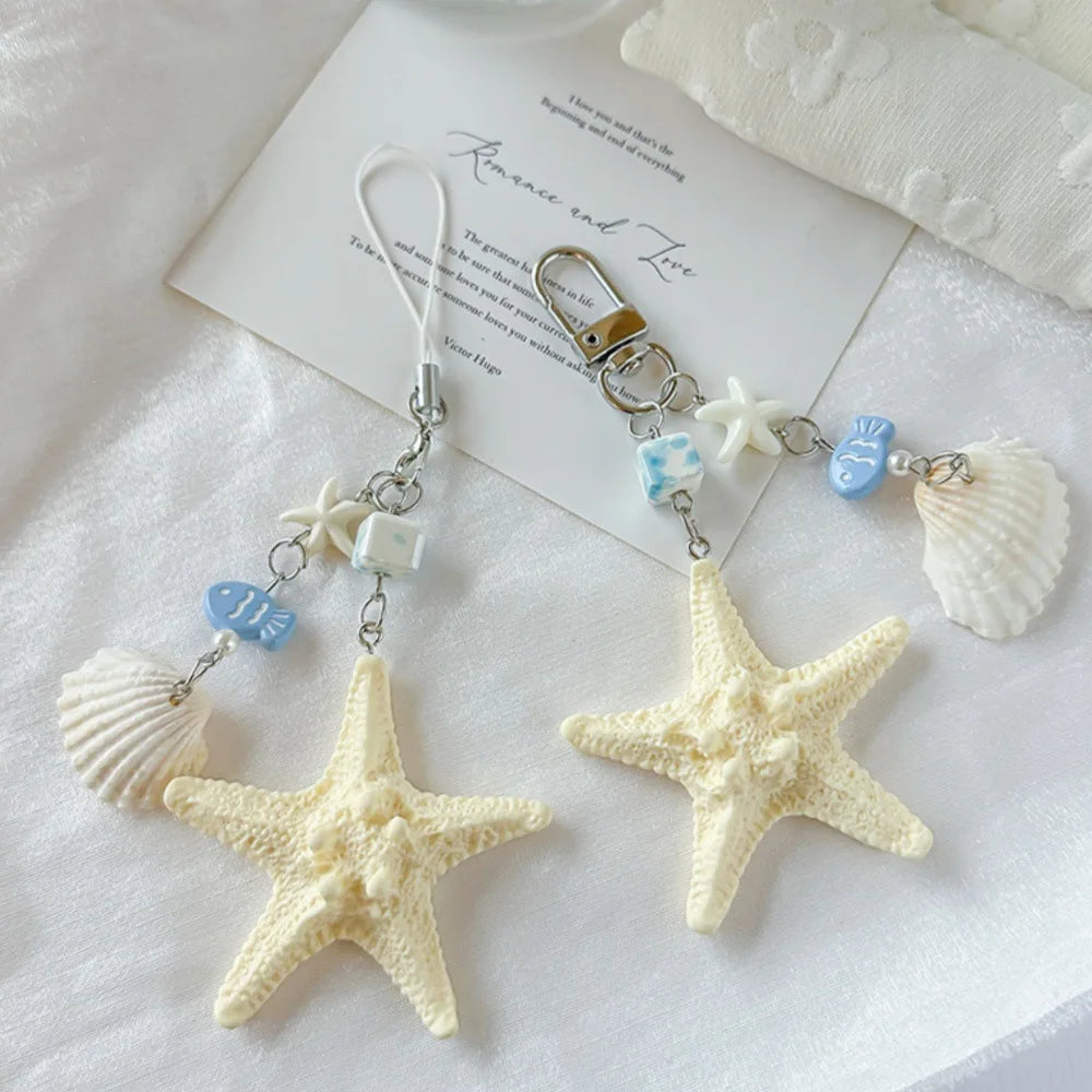 Cute Clouds Star Colourful Mobile Phone Strap Short Wrist Strap Charm Keychain Camera Chain Lanyard Universal Phone Case Lanyard