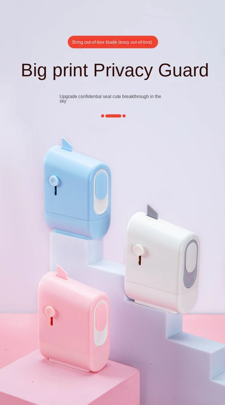 Theft Protection Roller Stamp Privacy Stamp Roller for Protecting Confidential Data and Personal Information Theft Protect