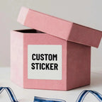 1/60/120/240 Custom Square PVC Stickers Waterproof Personalized for Party, Label, Packaging