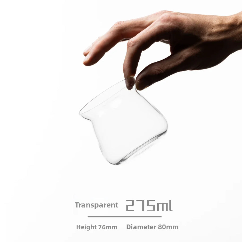 175ml 275ml Hand-Poured Coffee Sensory Smell Taste Cup Heat-Resistant Glass Sharing Jug Transparent European Style Texture De...