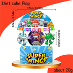 Super Wings Party Supplies Balloons Cup Plates Napkins Tableware For Kids Baby Shower Birthday Party Decoration