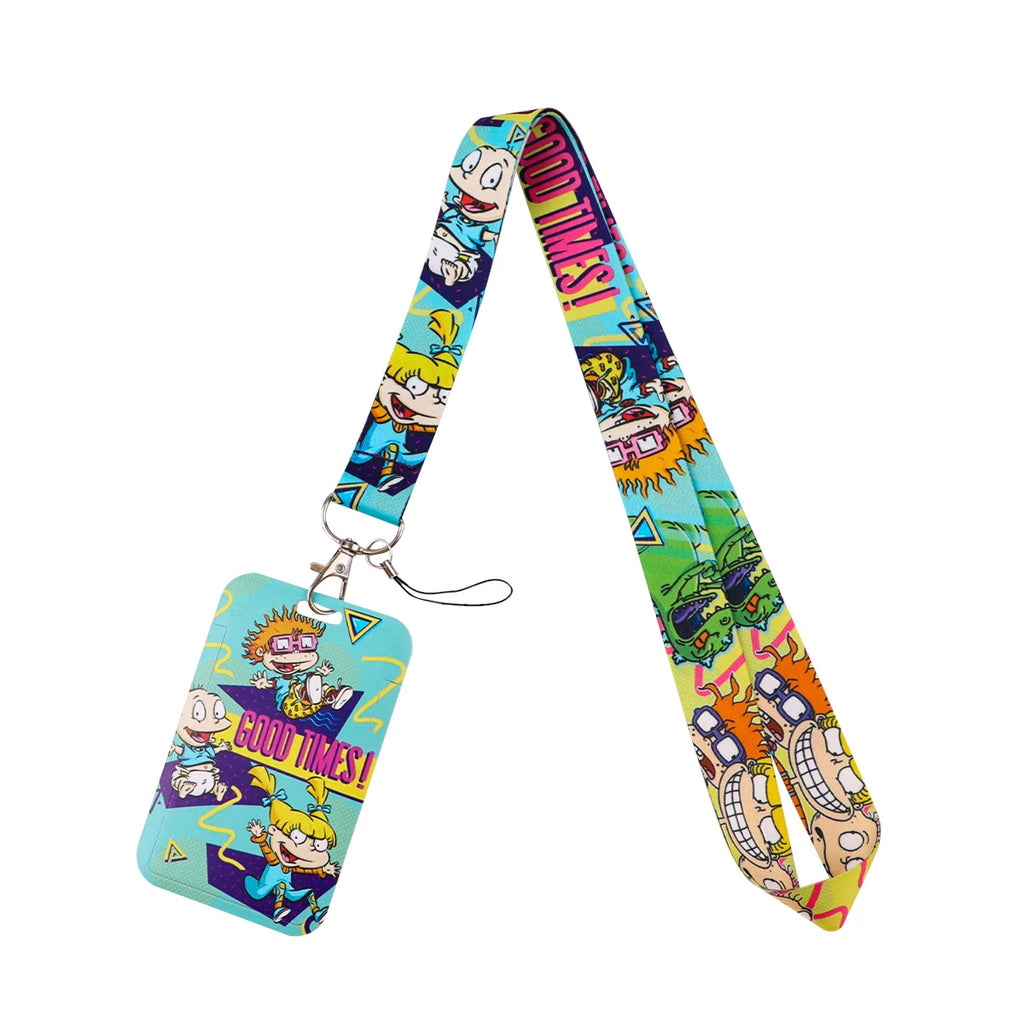 Animated Comedy Lanyard for Key Neck Strap ID Card Cell Phone Strap Badge Holder Hang Rope Keychain Accessories Gifts