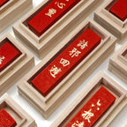 Cinnabar InkStick Handmade Chinese Sumi Solid Ink Stick for Calligraphy and Chinese Traditional Painting Ink Stick Stone Tools