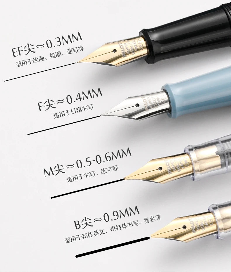 PILOT 1pcs Japan Fountain Pen FP-78G High-end Writing Stationery EF/F/M Iridium Pen Tip Luxury Gift Box Student Smooth Writing