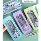 Compass Set Ruler Measurement Set Learning Professional Multifunctional Drawing Tool Set Ruler and Ruler Eight-pcs Set