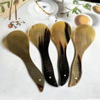 Water Buffalo Horn Spoon Exquisite Western Cuisine Spoon Kitchen Tools Creative Dessert Spoon Long Handled Spoon Horn Products